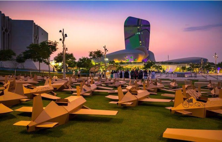 Sunset activation at Ithra, Dhahran