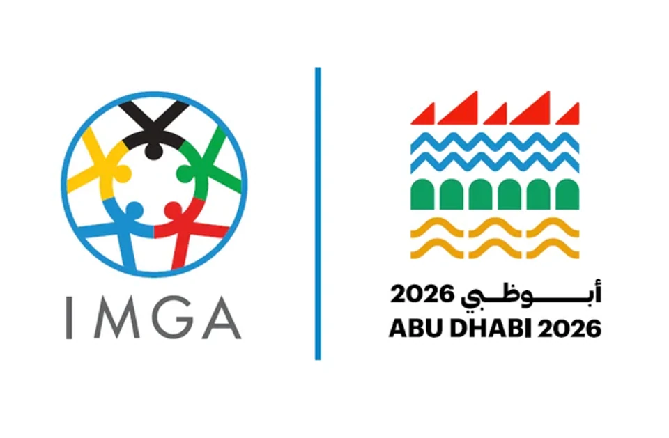International Masters Games Association and Open Masters Games Abu Dhabi 2026 logos